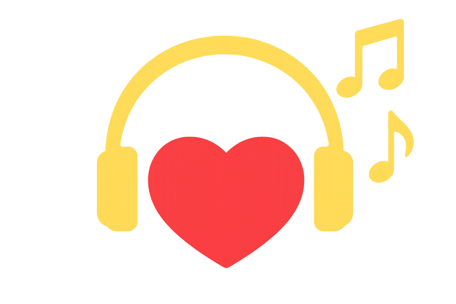Heartfilled Headphones Icon